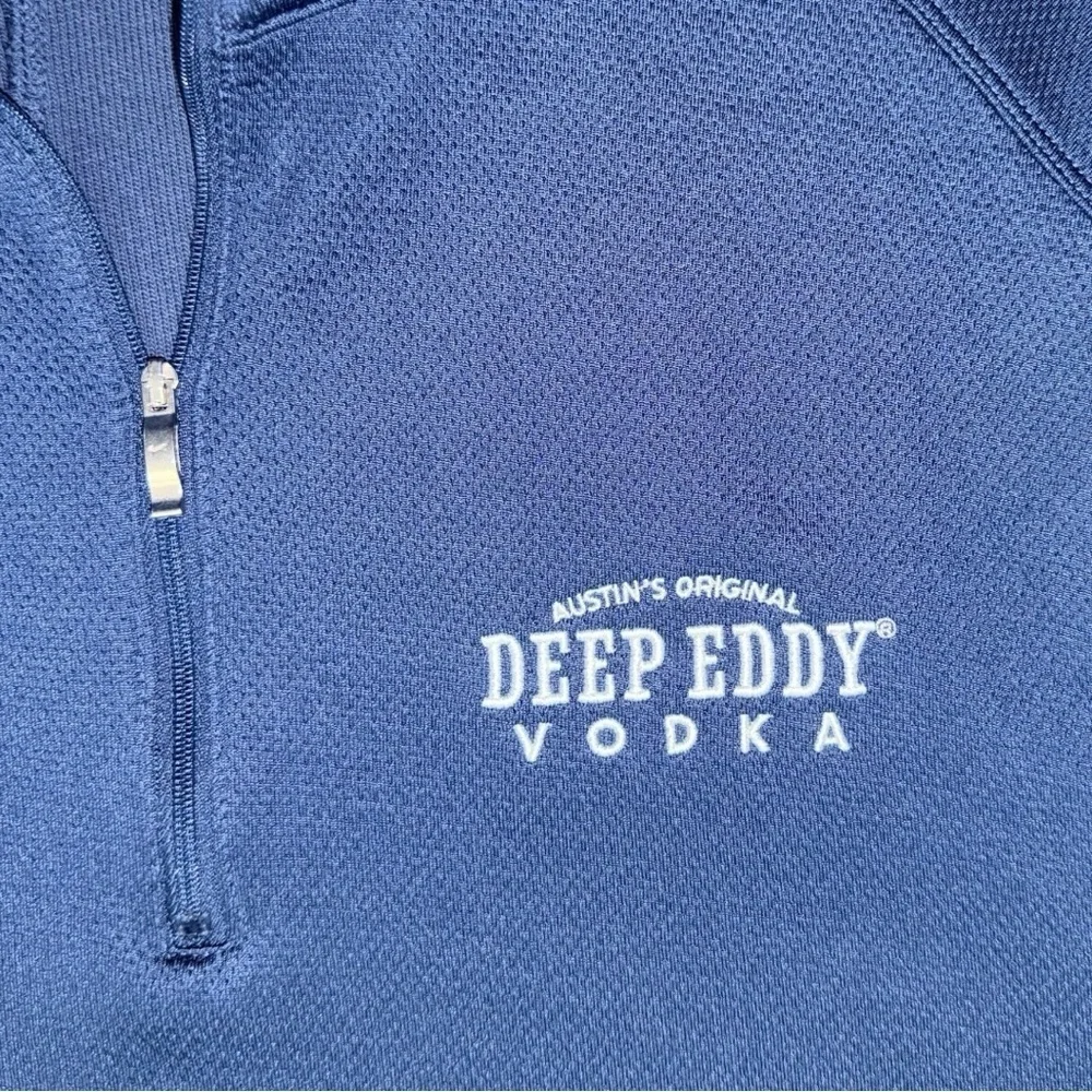Nike Quarter Zip XL Deep Eddy Vodka Austin Texas Pullover Navy Blue Performance